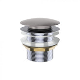 Fienza 40mm Pop Up / Pull Out Bath Plug and Waste No Overflow - Gun Metal